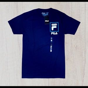 Fila Mens Navy Big F On Back Graphic T-Shirt BRAND NEW